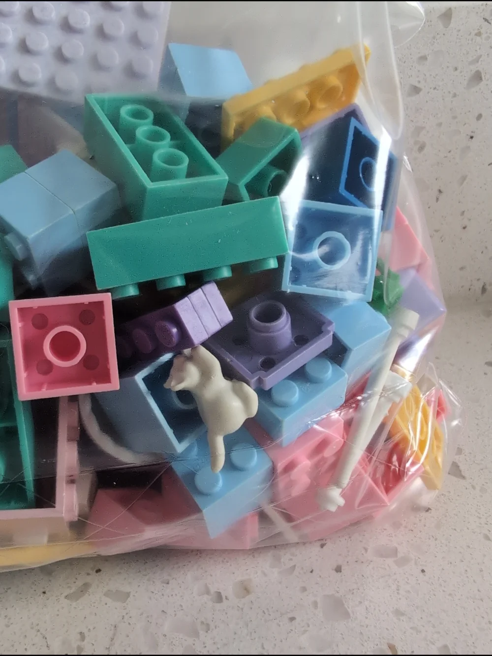 Pastel Mega bloks And Lego Building Block Toy Set for Kids Nearly 1 Pound